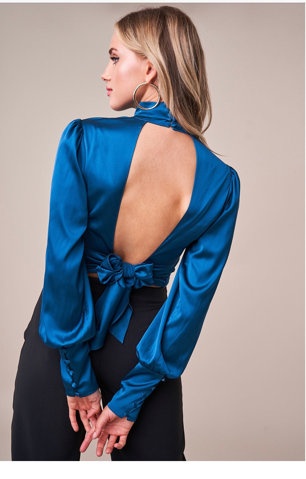 First Love Mock Neck Blouse