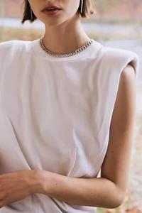 Lina Padded Shoulder Muscle T-Shirt