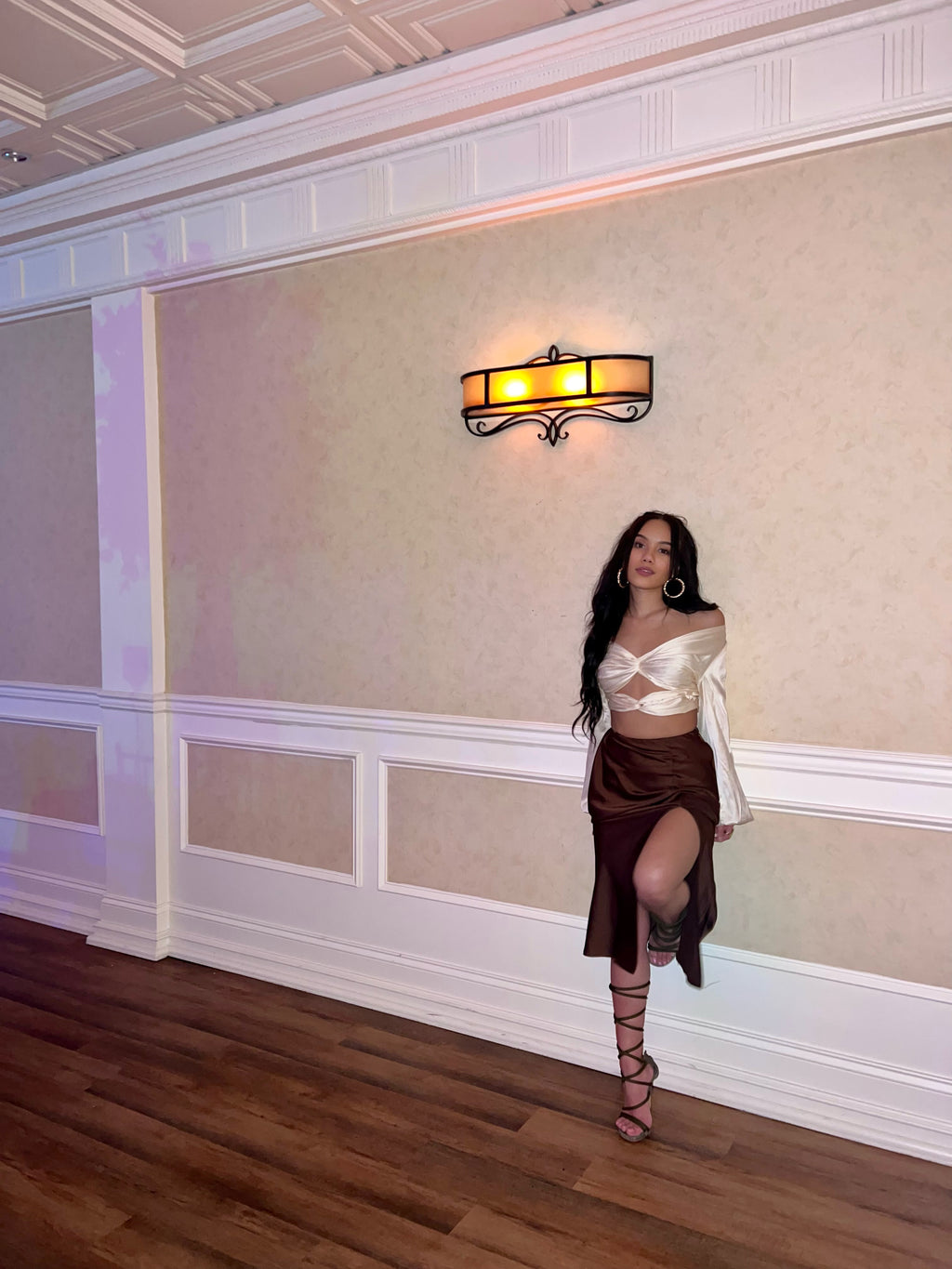 Champagne Crop Top